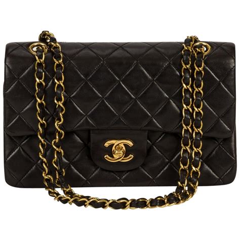 chanel bags black and gold|chanel purses black original.